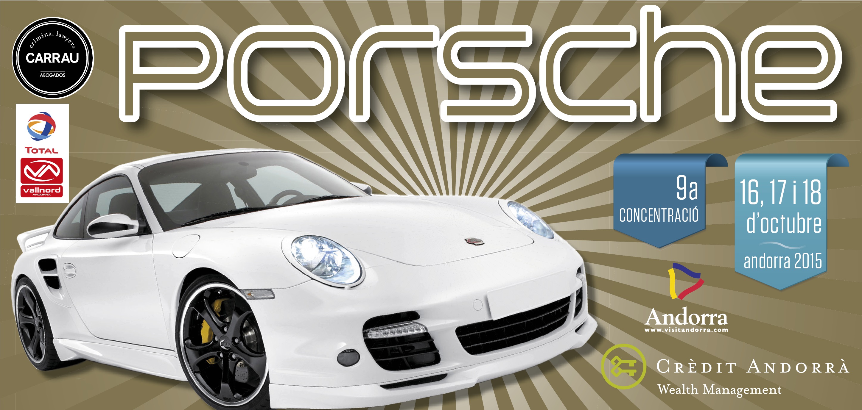 rassemblement de riches en Porsche